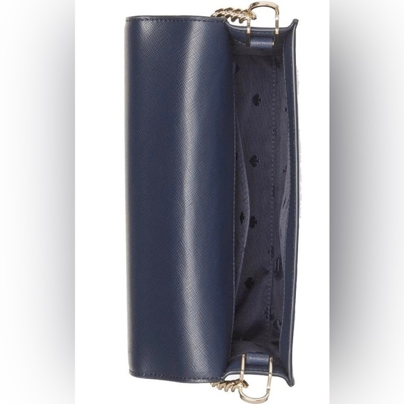 Kate Spade Carson Orchard Toss Blue Apple Print Convertible Crossbody Handbag 🍎 - Picture 4 of 15